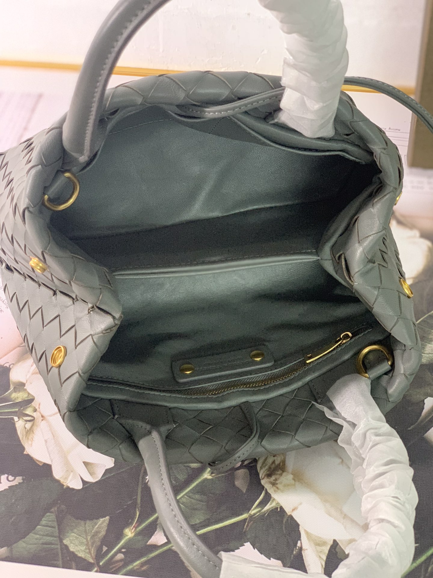 Bottega Veneta Handle Bag Blue. For Women. Women-s Bags 12in/29.5cm - Soul Replicas