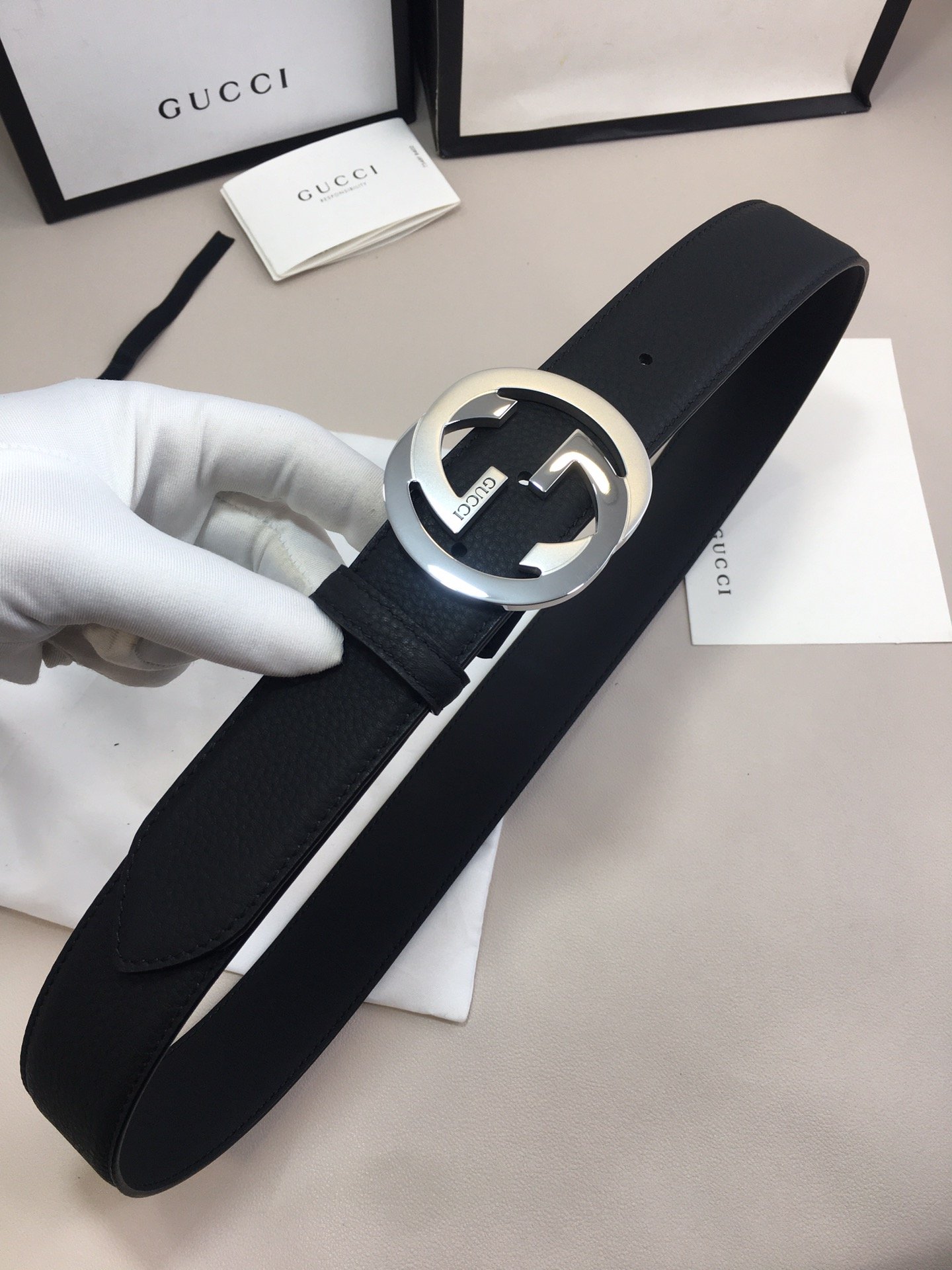 Gucci Marmont Reversible Belt Black. Women Belt - Soul Replicas