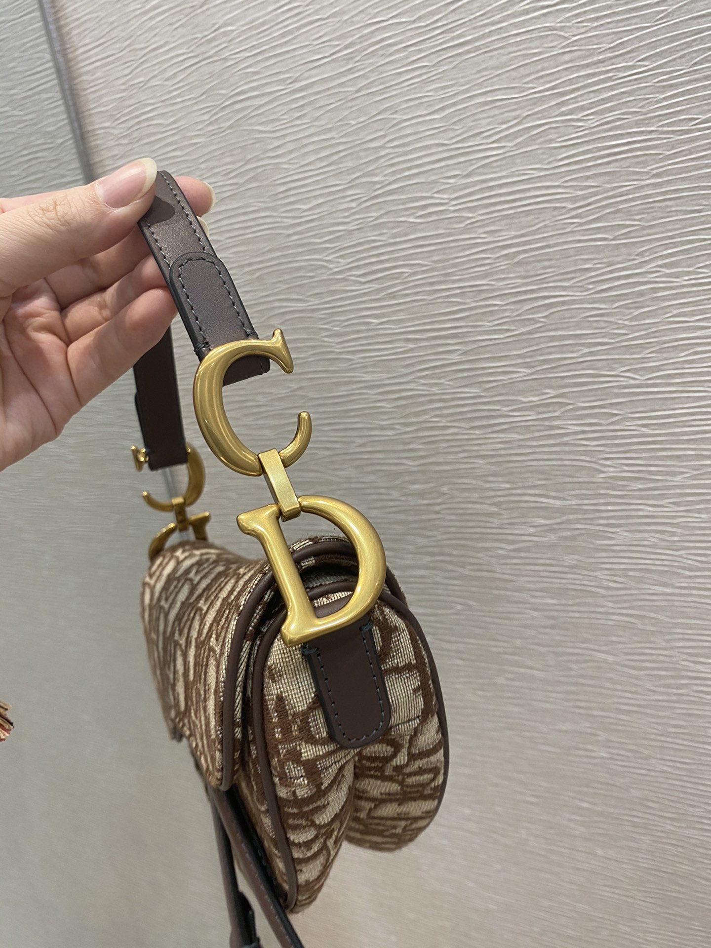 Christian Dior Brown Mini Saddle Bag For Women 21cm/7in CD - Soul Replicas