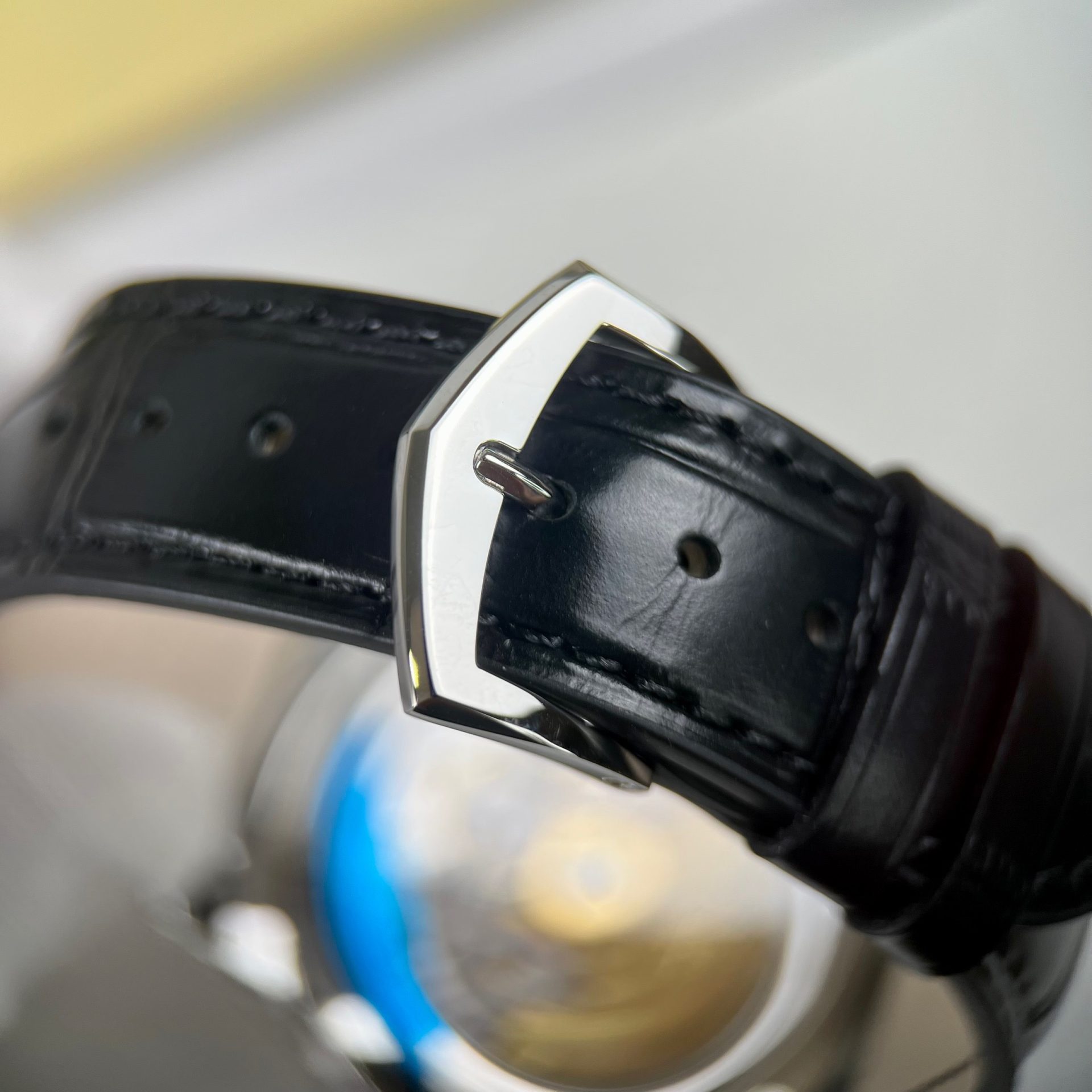 Patek Philippe Replica Watch Complications 5205G Gray Dial Leather Strap 40mm - Soul Replicas