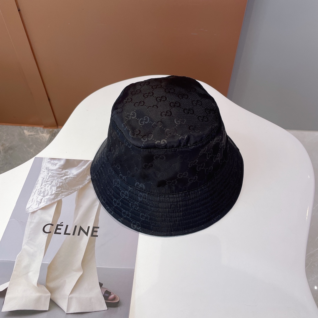 Gucci Bucket Hat Black Gucci Hat - Soul Replicas