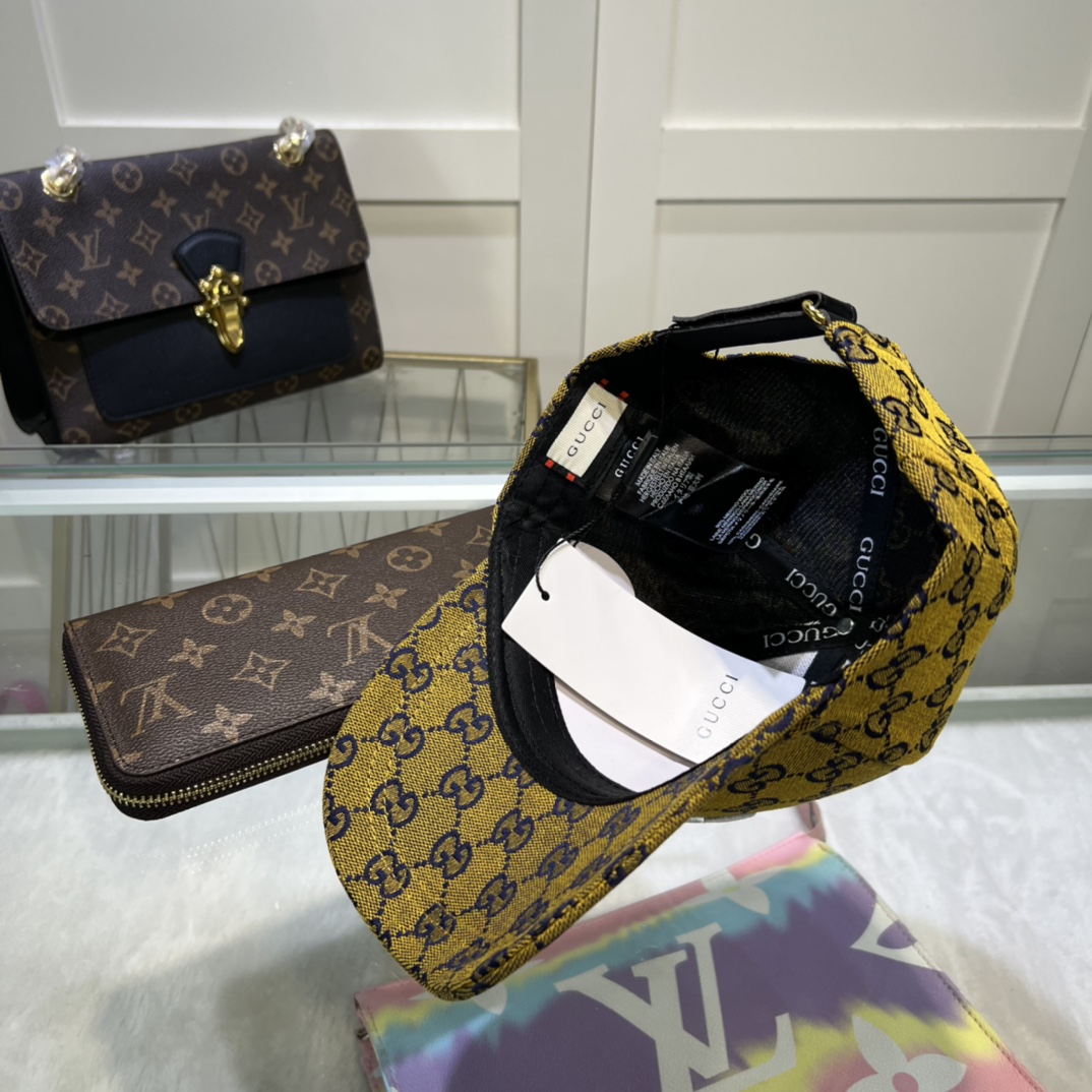 Gucci x Adidas Baseball Hat Yellow Gucci Hat - Soul Replicas