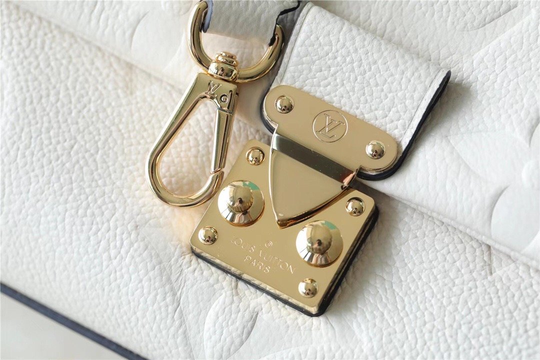 Louis Vuitton Madeleine MM Monogram Empreinte Creme Beige For Women. Women-s Handbags. Shoulder and Crossbody Bags 11.8in/30cm LV - Soul Replicas