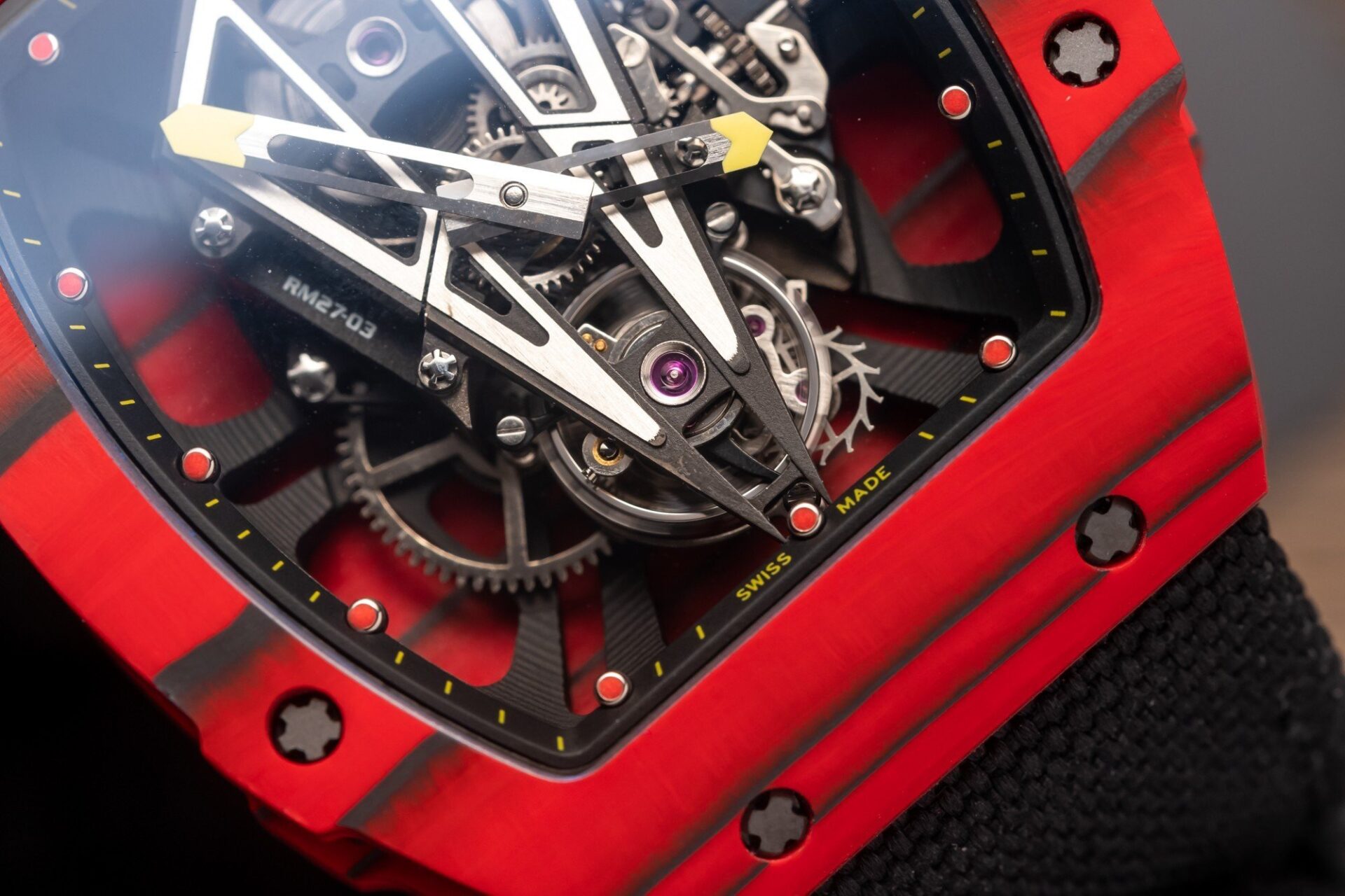 Richard Mille Replica Watch RM27-03 Tourbillon Rafael Nadal Red Carbon 44mm - Soul Replicas
