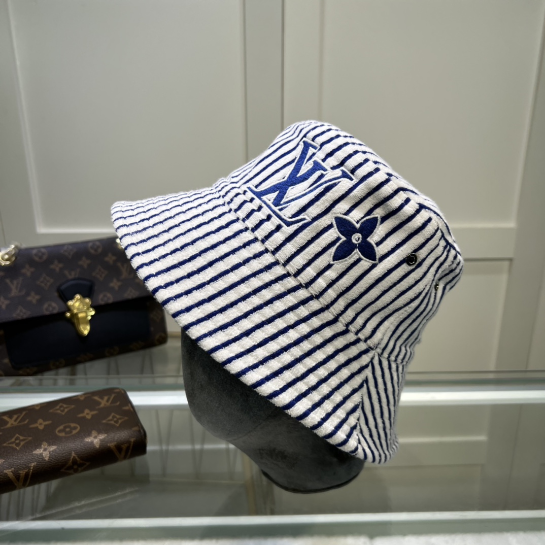 Louis Vuitton Graphical Bucket Hat White LV Cap M77622 - Soul Replicas
