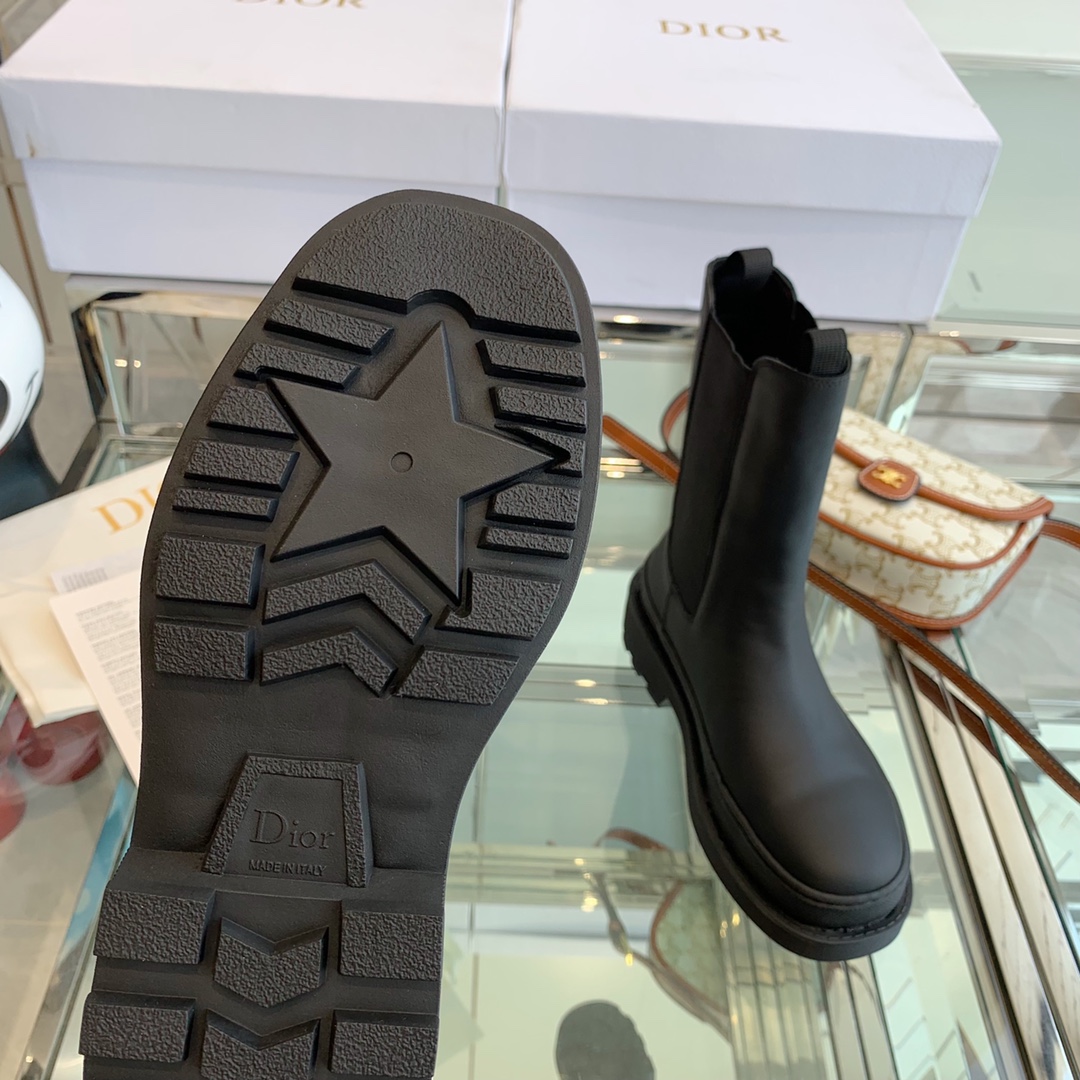 Christian Diorcamp Ankle Boot Black Rubber and Neoprene Black For Women CD - Soul Replicas