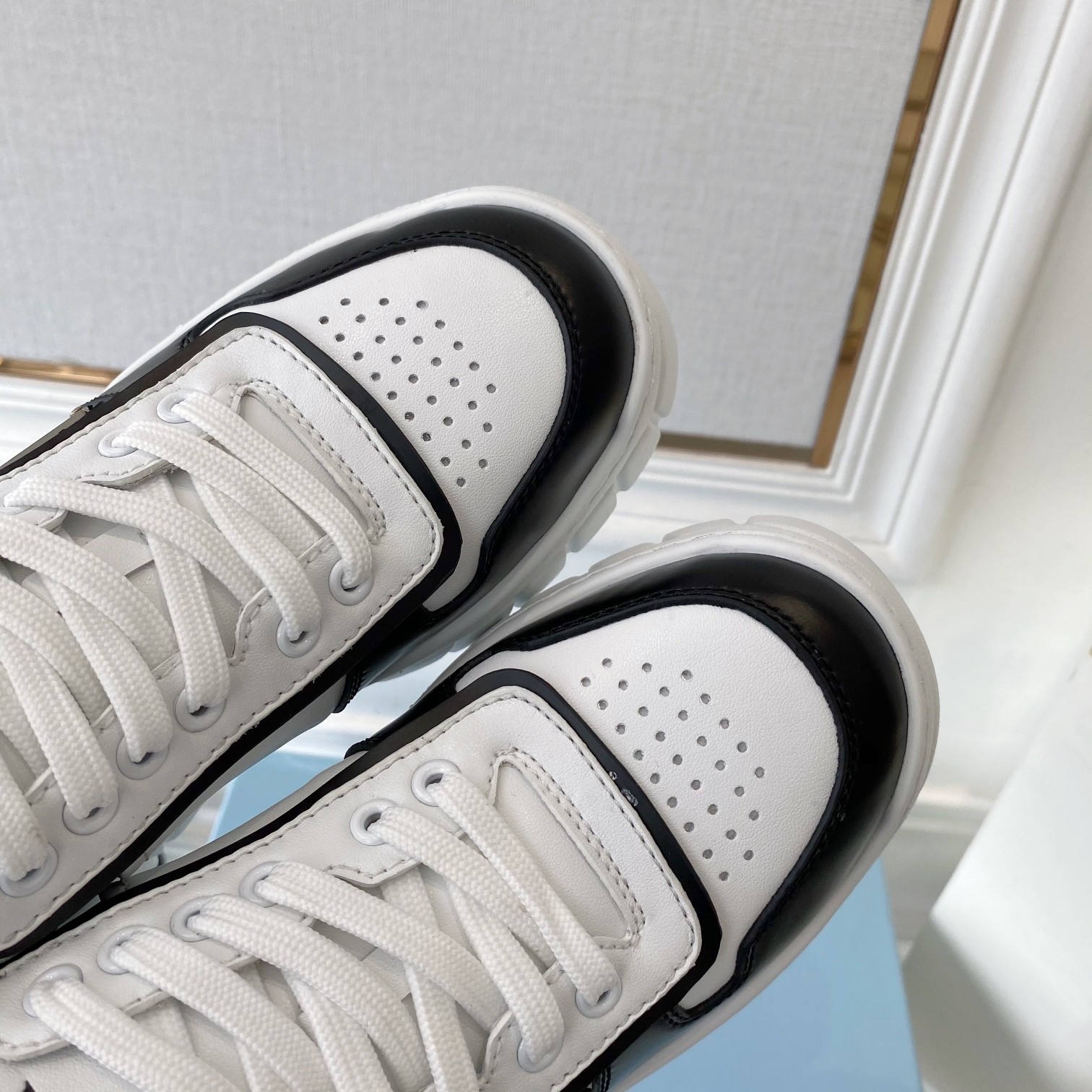 Prada Women's Gabardine Sneakers Black For Women LV - Soul Replicas