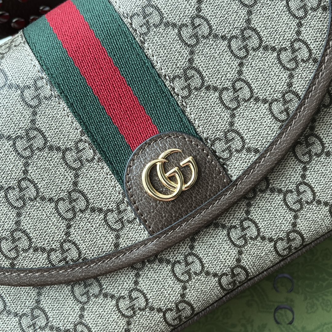 Gucci Ophidia Gucci Small Shoulder Bag Beige And Brown For Women. Women-s Bags 9.1in/23cm Gucci - Soul Replicas