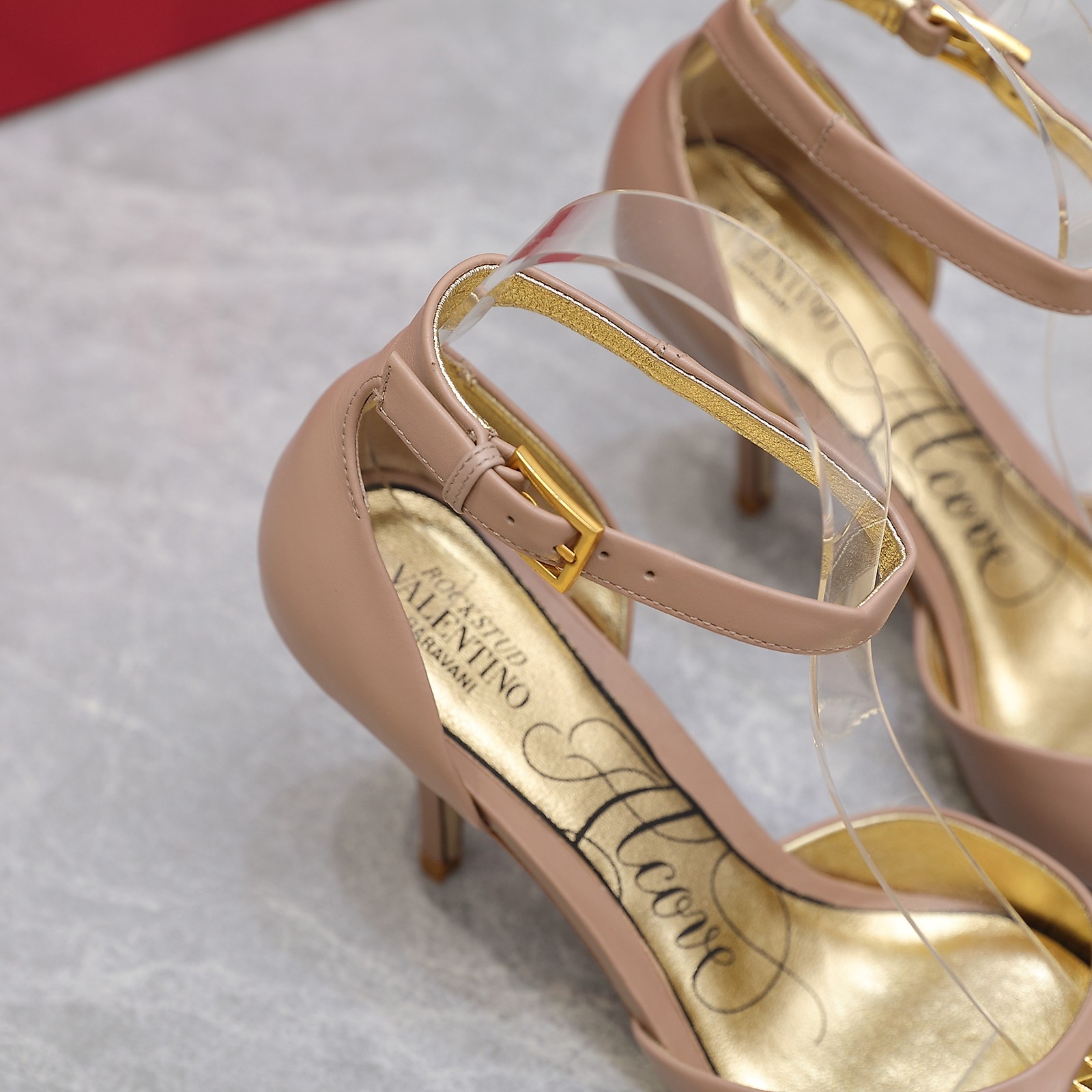 Valentino Garavani Rockstud Alcove Pumps Light Pink For Women - Soul Replicas