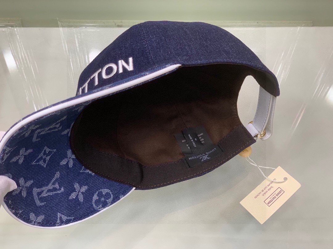 Louis Vuitton LV Get Ready Cap Monogram Dark Blue LV Cap - Soul Replicas