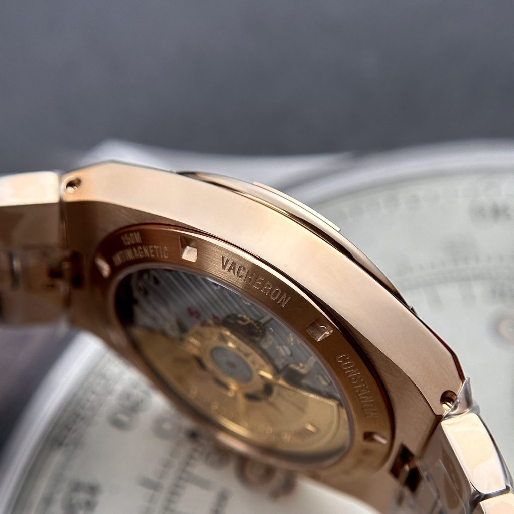 Vacheron Constantin Replica Watch Overseas 4500V Rose Gold Blue Dial PPF 41mm - Soul Replicas