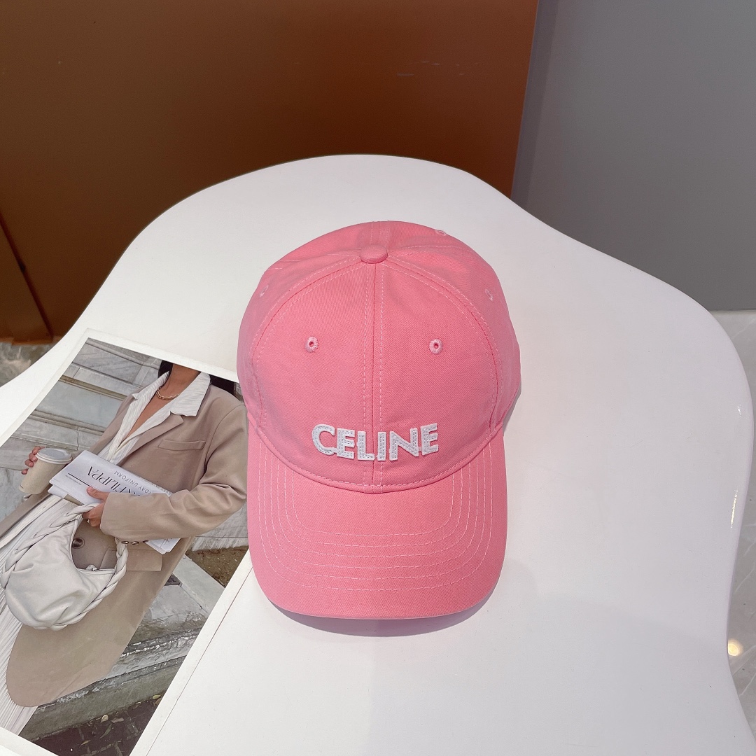 Celine Baseball Cap In Cotton Pink - Soul Replicas