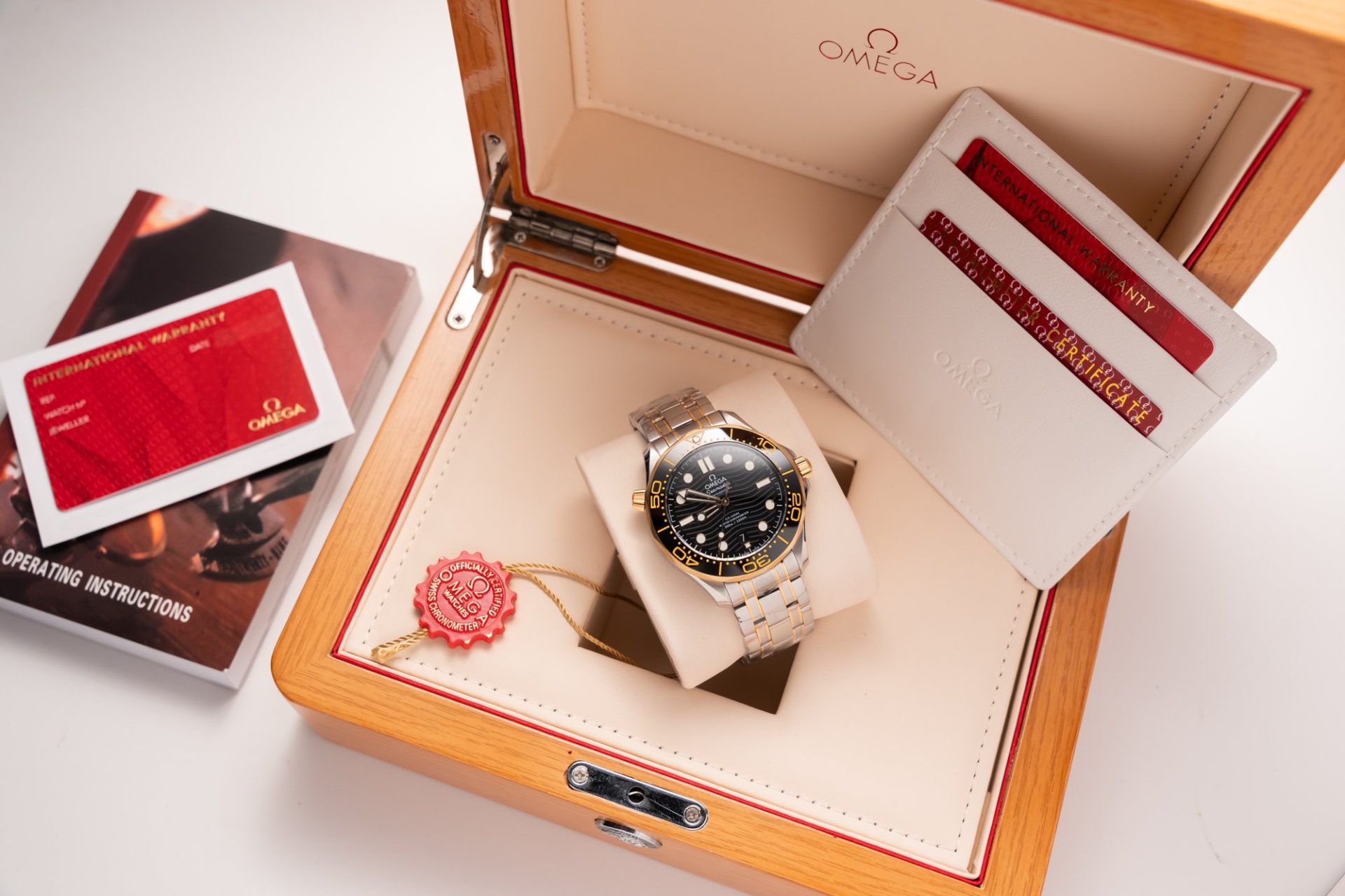 Omega Replica Watch Seamaster Demi Gold Black Dial VS Factory Demi Gold 42mm - Soul Replicas