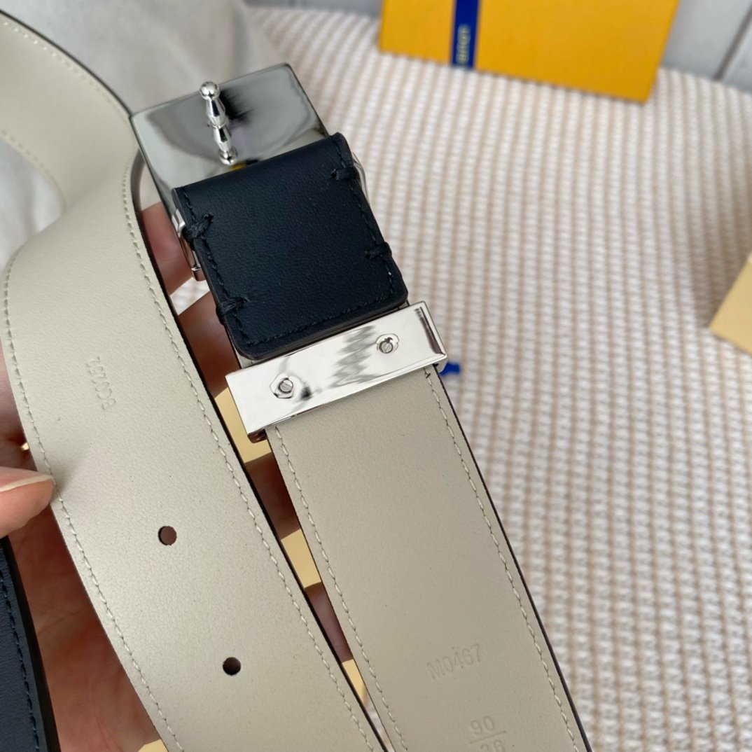 Louis Vuitton Metropole LV Belt Black LV Women Belt - Soul Replicas