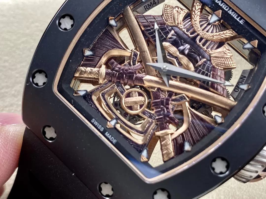 Richard Mille RM47 Samurai Tourbillon Ceramic Replica 1:1 Watch 42.7mm - Soul Replicas