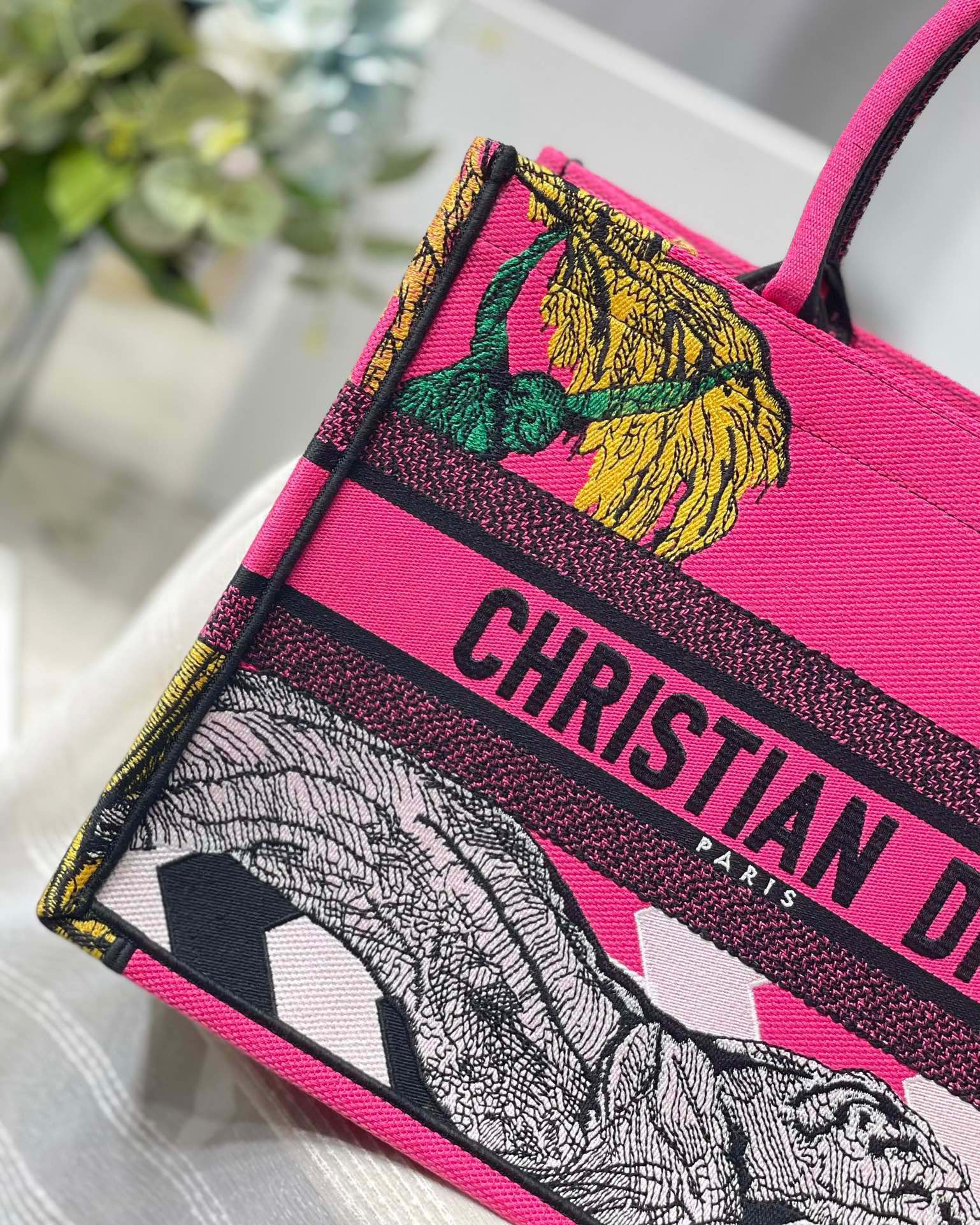 Christian Dior Medium Dior Book Tote Pink. For Women. Women's Handbags 14in/36cm CD - Soul Replicas