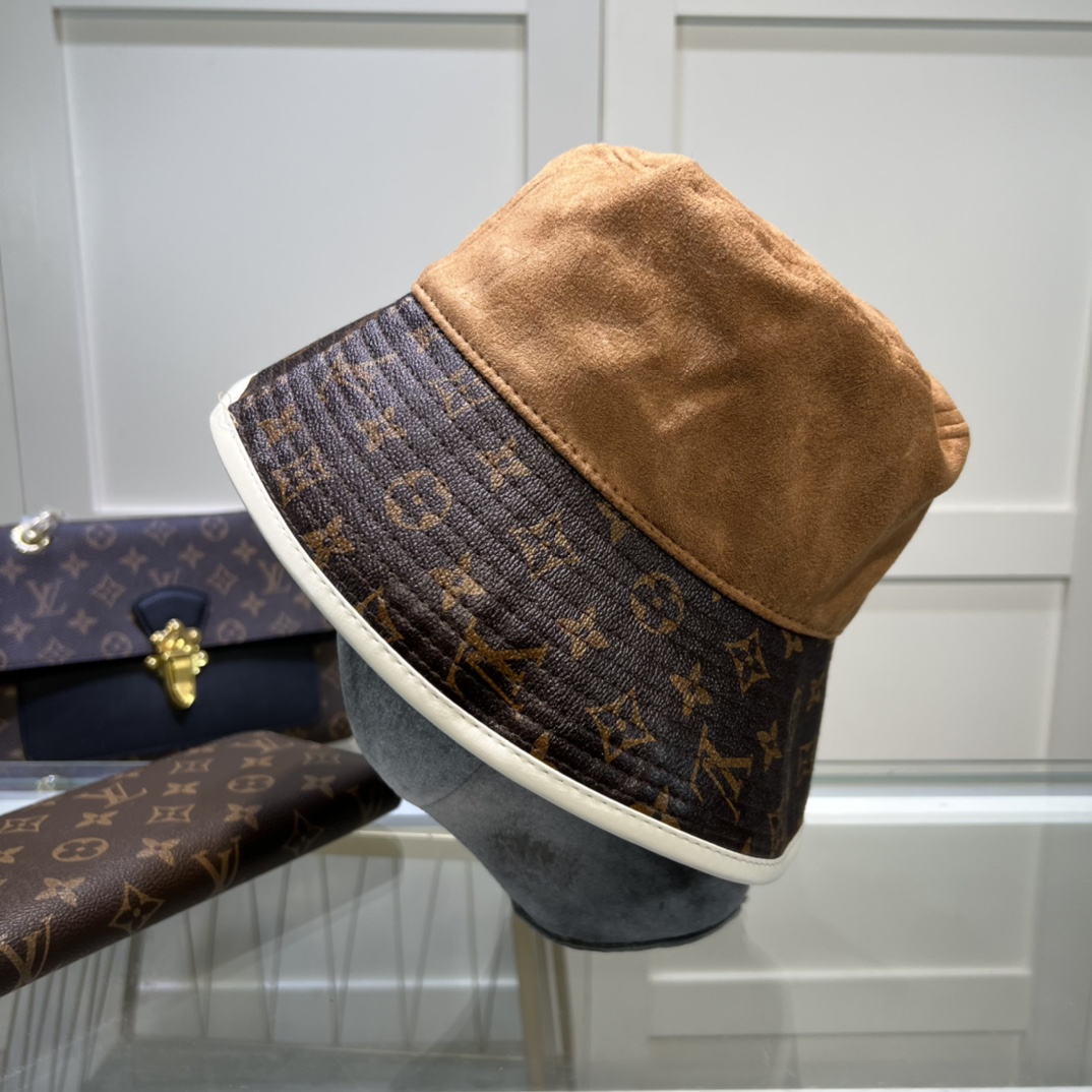 Louis Vuitton Illusion Denim Monogram Bucket Hat Brown LV Hat - Soul Replicas