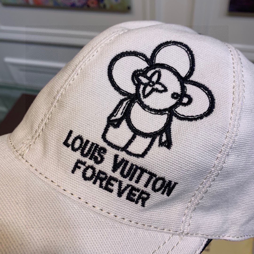 Louis Vuitton Be My Cap White LV Cap - Soul Replicas