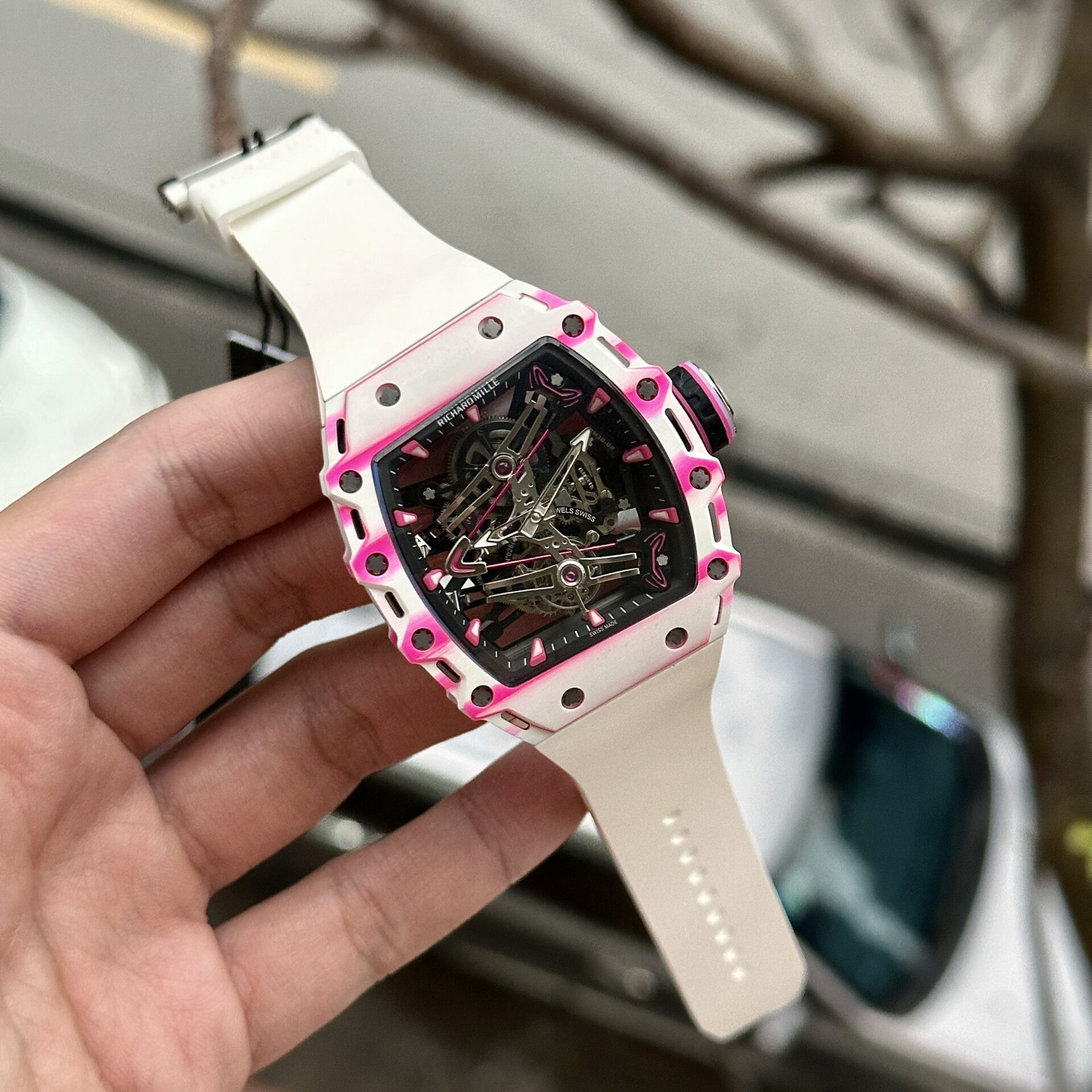 Richard Mille Replica Watch RM38-02 Tourbillon Rubber Strap 43.7mm - Soul Replicas