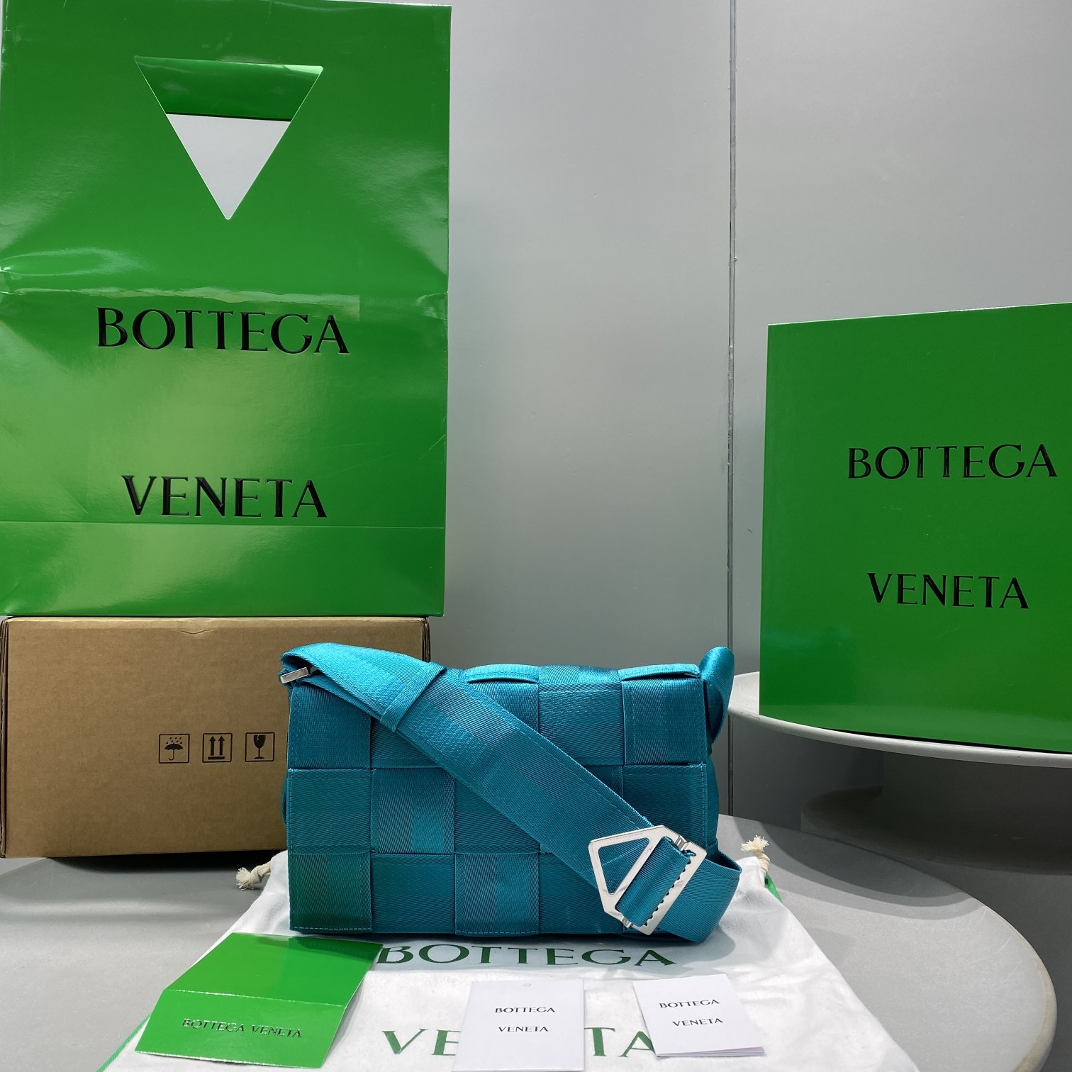 Bottega Veneta Webbing Blue. For Men. Men-s Bags 9.8in/25cm 680513V1G214634 - Soul Replicas