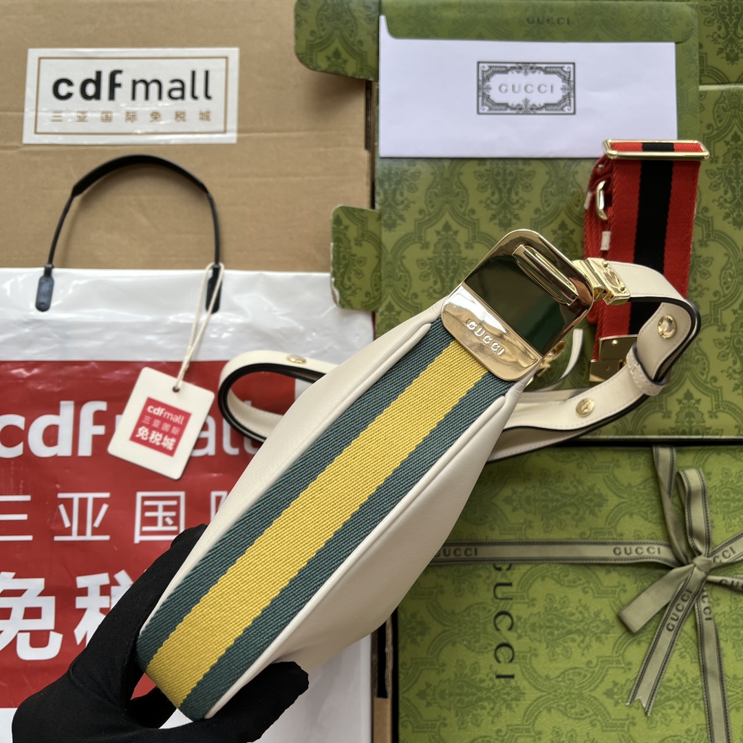 Gucci Atache Small Shoulder Bag White For Women. Women-s Bags 9in/23cm Gucci 699409 UXWBG 9109 - Soul Replicas