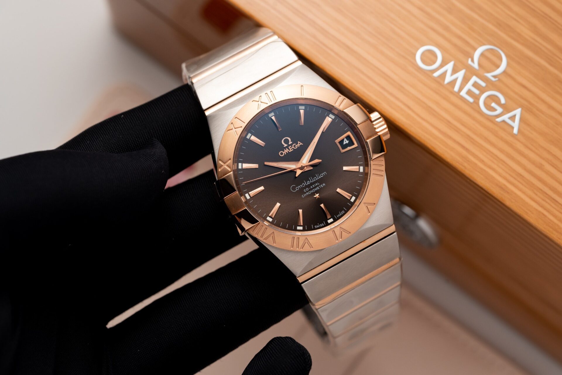 Omega Constellation Brown Dial Replica Watch VS Factory 38mm - Soul Replicas