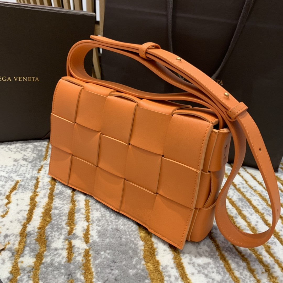 Bottega Veneta Cassette Bag For Women 9.1in/23cm In Tangerine 578004VMAY17003 - Soul Replicas