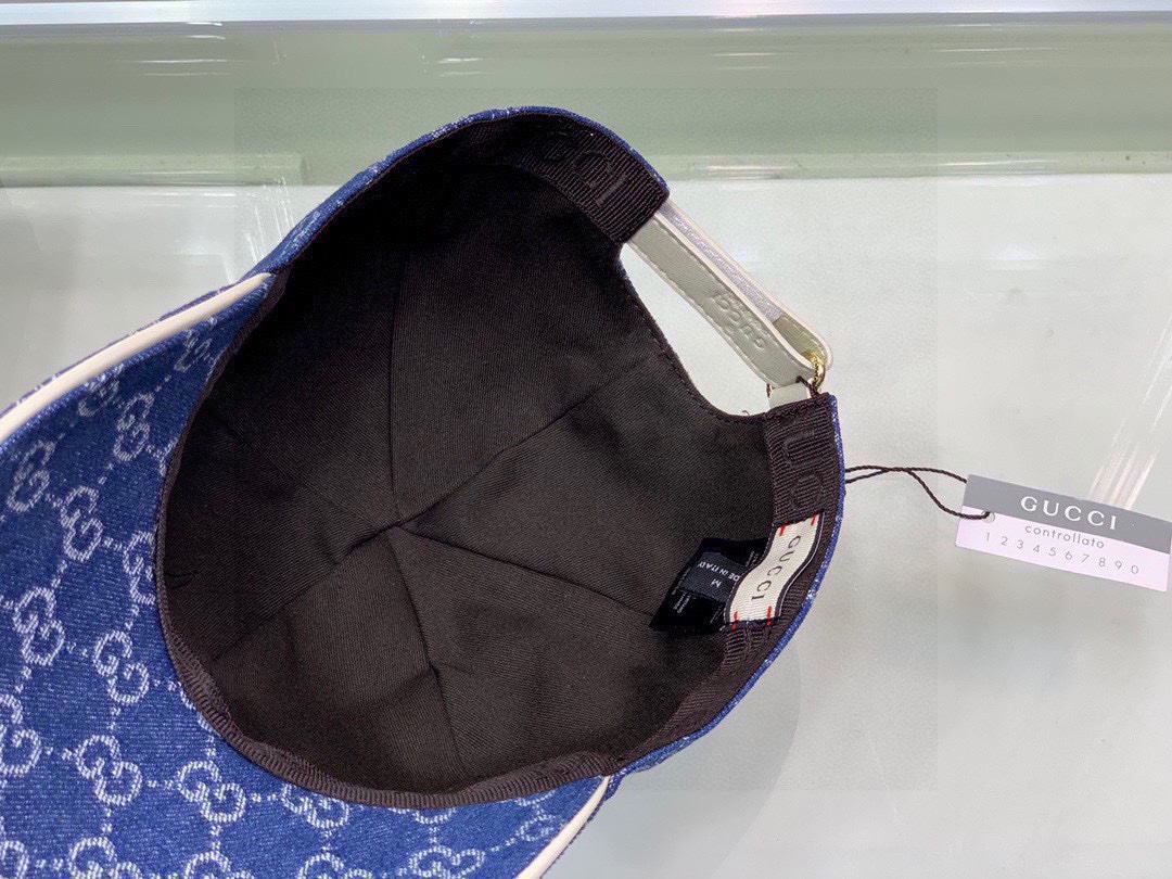 Gucci Denim Baseball Hat Blue Gucci Hat - Soul Replicas