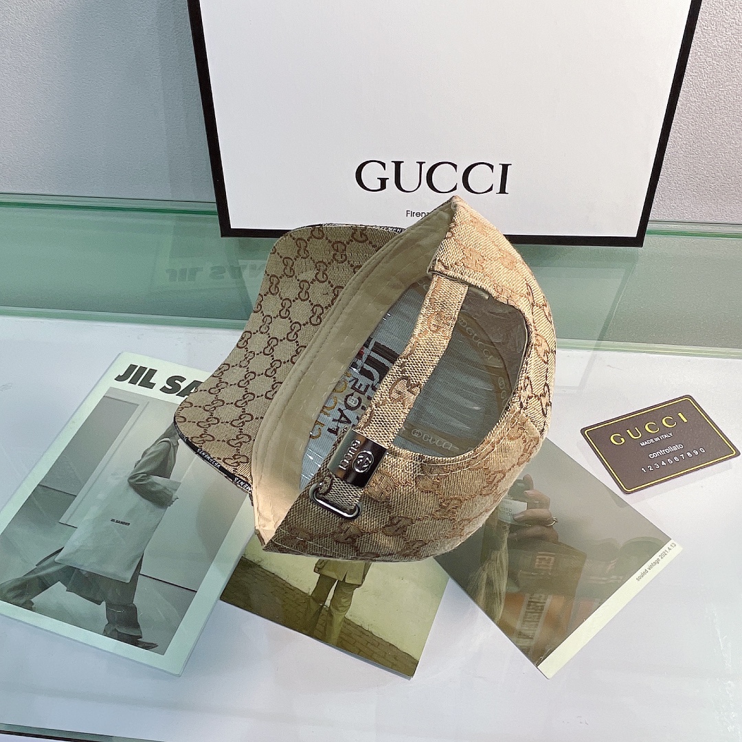 Gucci Canvas Baseball Cap Beige - Soul Replicas
