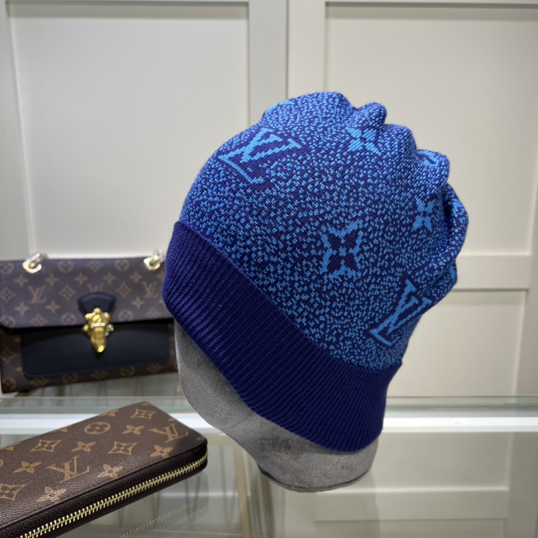 Louis Vuitton Beanie In Blue LV Headwear - Soul Replicas
