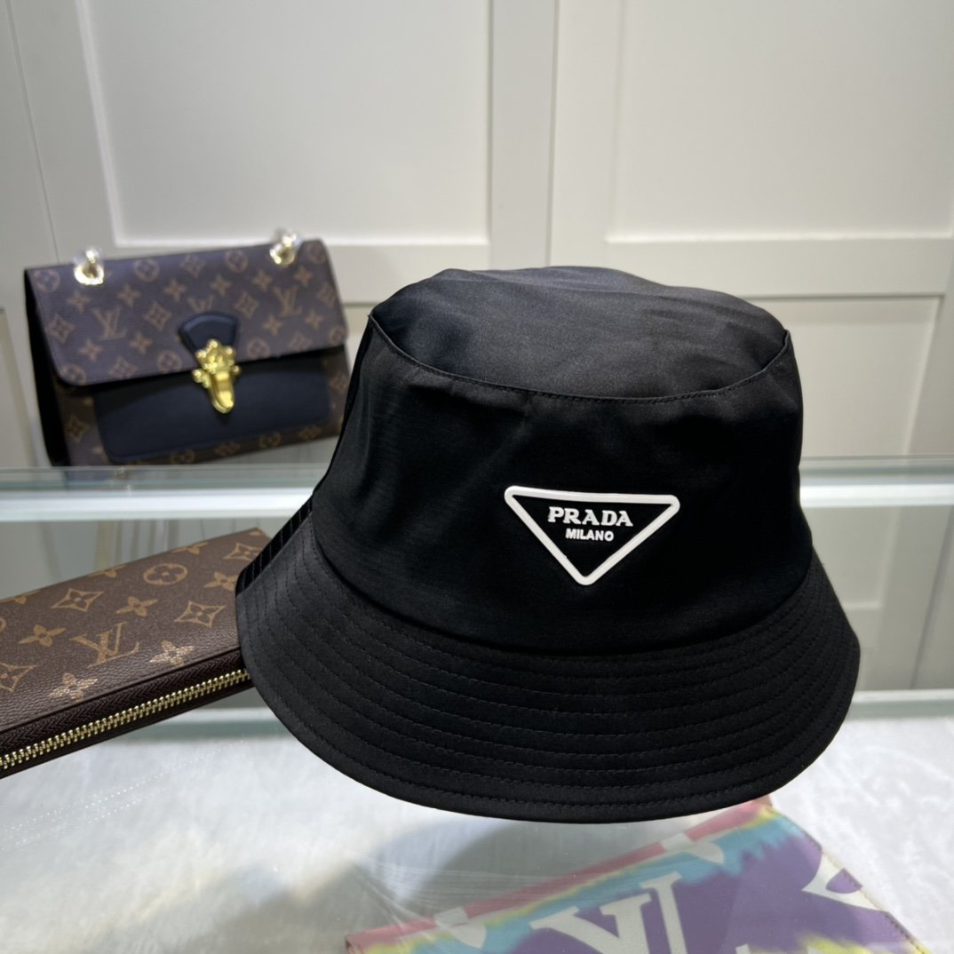 Prada Re-Nylon Bucket Hat Black Prada Hat - Soul Replicas