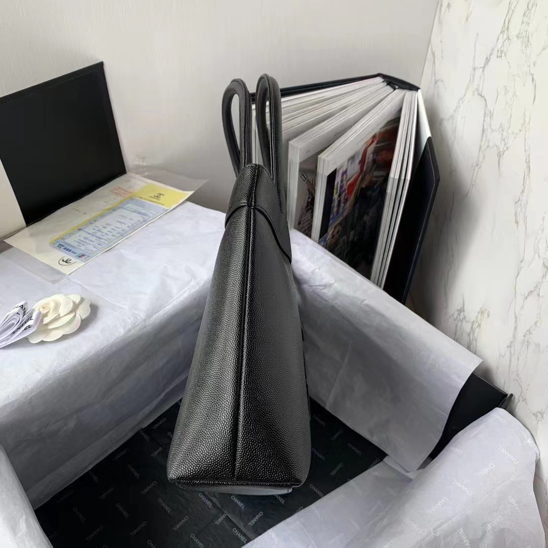 ChanelVintage ChanelOpen Tote Caviar East West Black For Women. Women-s Bags 14.5in/36.9cm - Soul Replicas