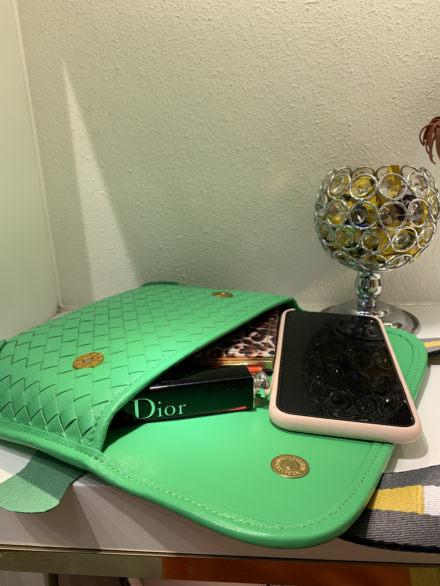 Bottega Veneta Functional Chest Bag Green. For Women. Women-s Bags 10.2in/26cm - Soul Replicas