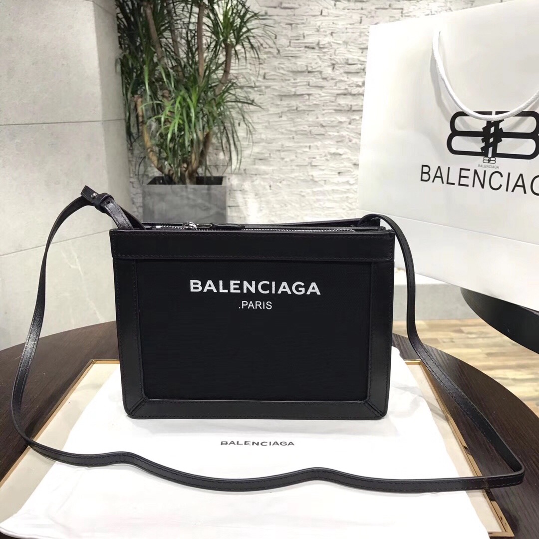 Balenciaga Satin Crossbody Shoulder Bag In Black. For Women. Women-s Bags 10.2in/26cm - Soul Replicas