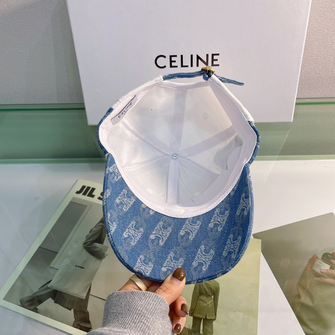 Celine Baseball Cap In Cotton White - Soul Replicas