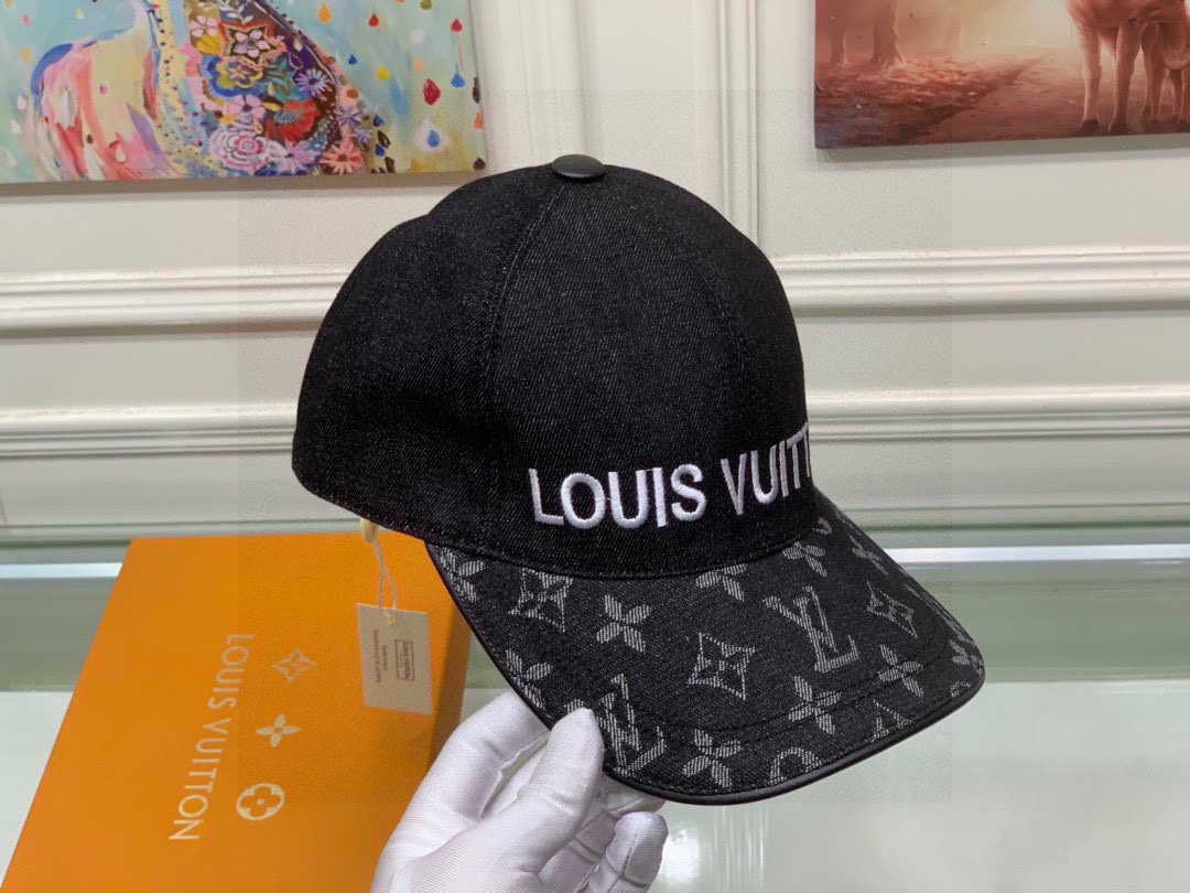 Louis Vuitton Be My Cap Black LV Cap - Soul Replicas