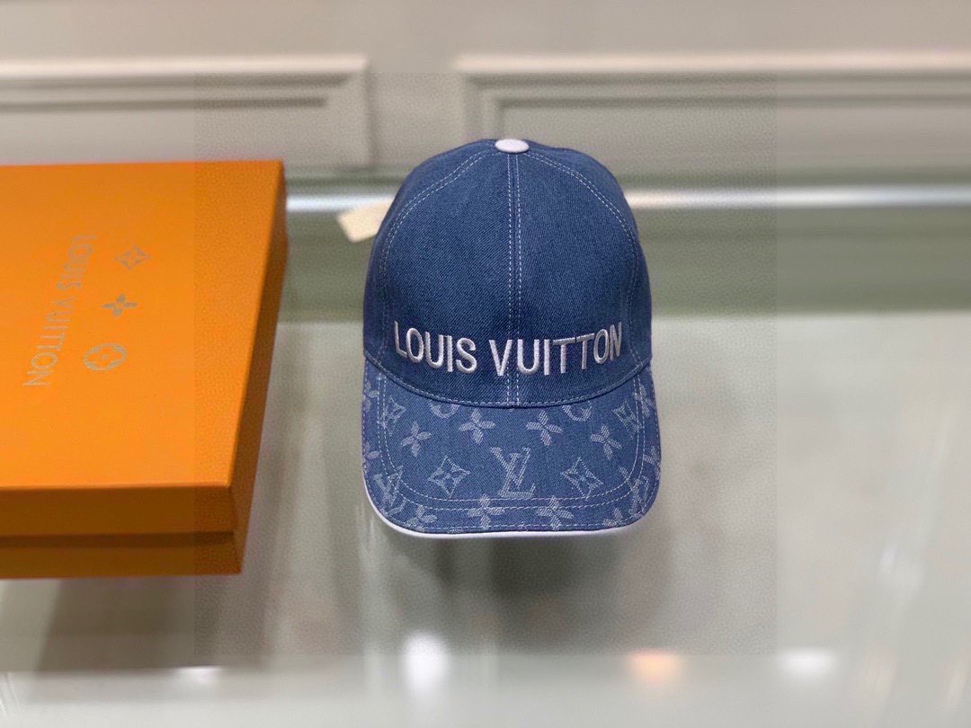 Louis Vuitton LV Get Ready Cap Monogram Blue LV Cap - Soul Replicas