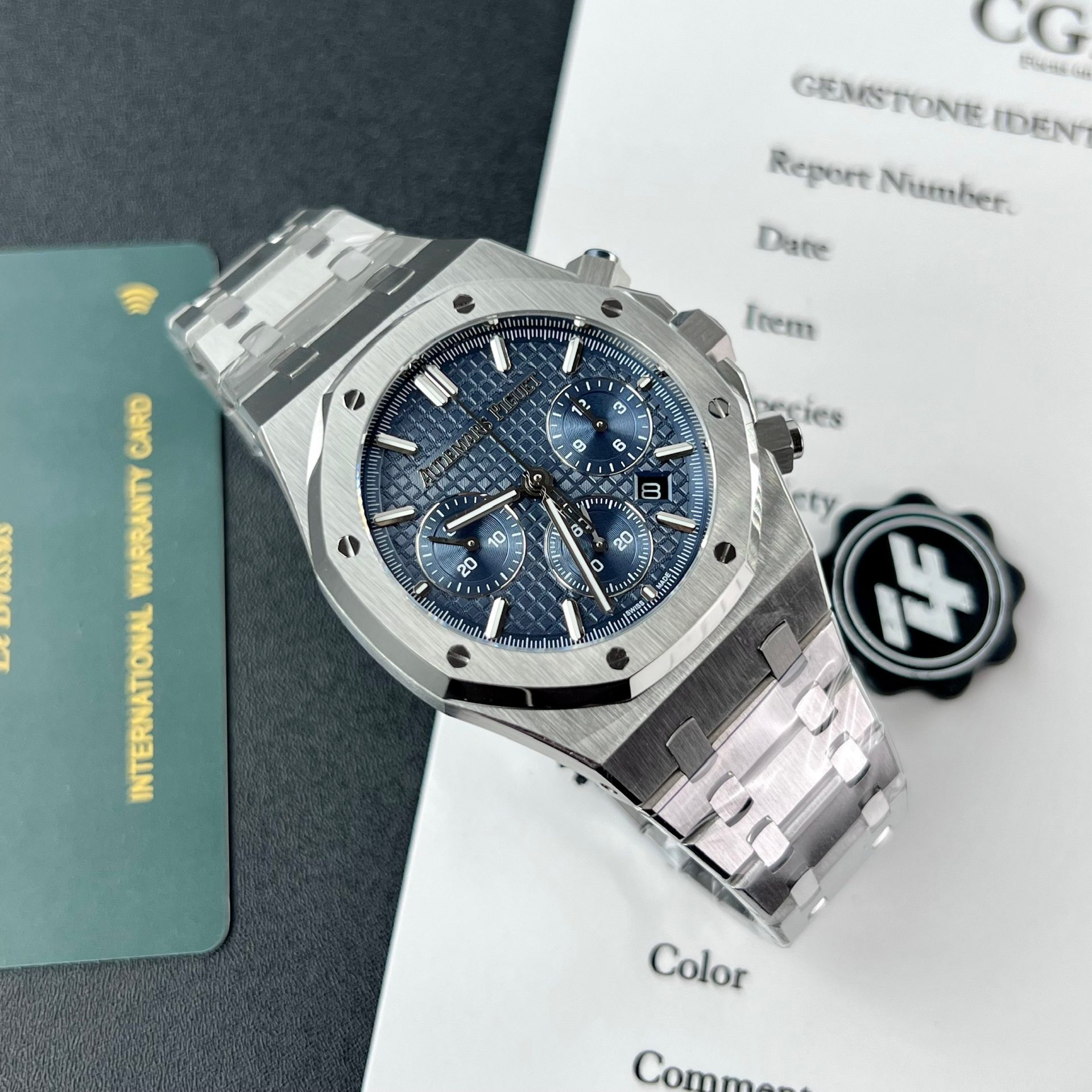 Audemars Piguet Royal Oak 26715ST Blue Dial Replica Watch ZF Factory 38mm - Soul Replicas