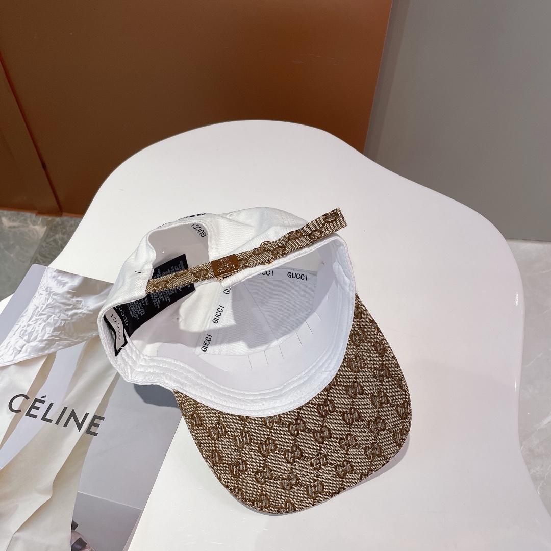 Gucci Baseball Hat White Gucci Hat - Soul Replicas
