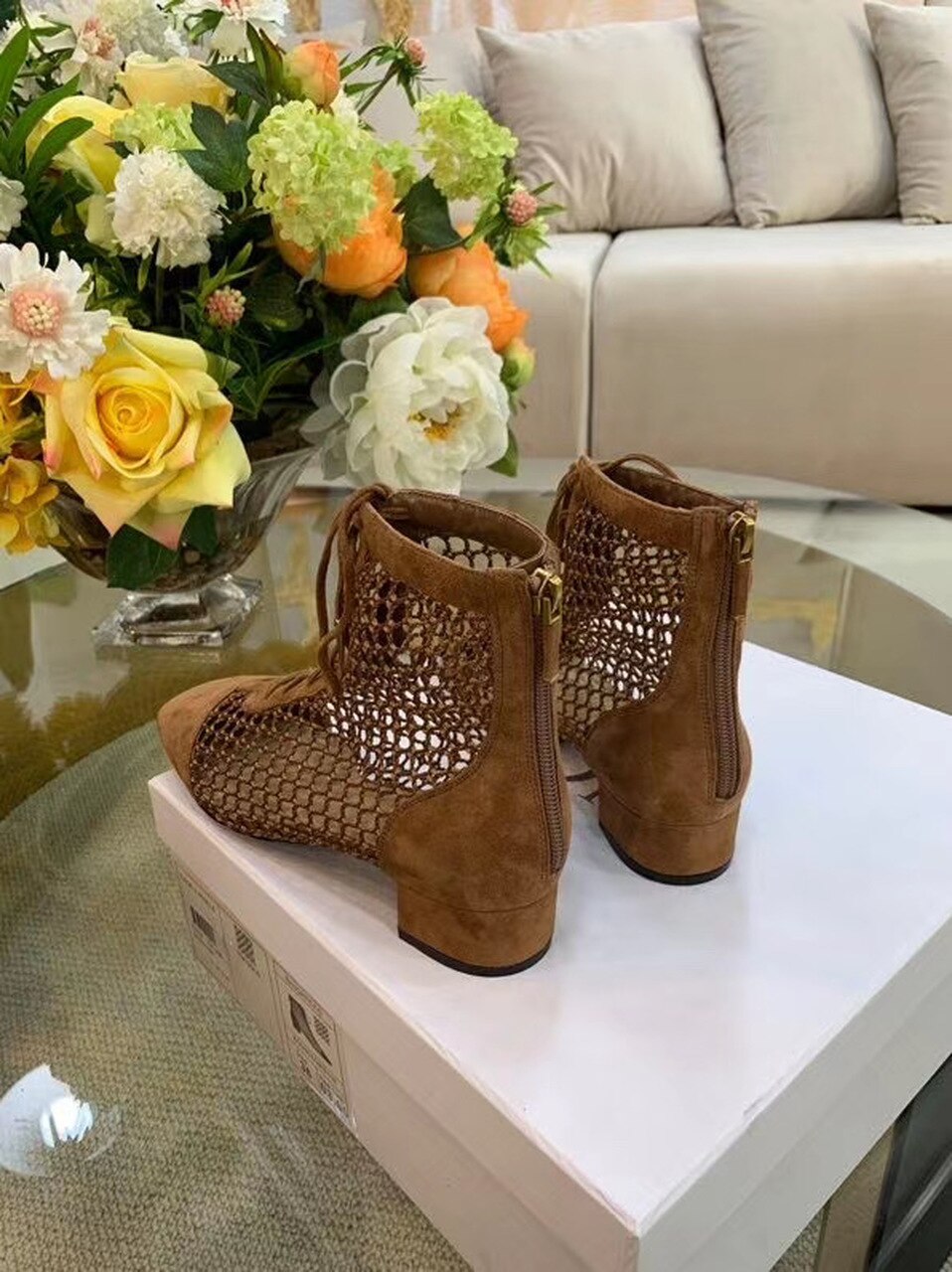 Christian Dior Naughtily-D Ankle Boot Brown For Women CD - Soul Replicas