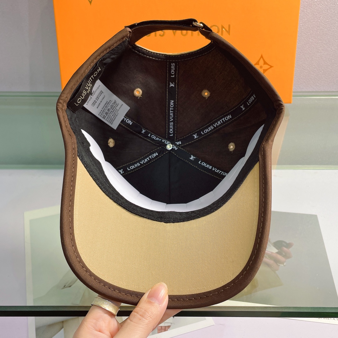 Louis Vuitton Aerogram Cotton Cap In Brown - Soul Replicas