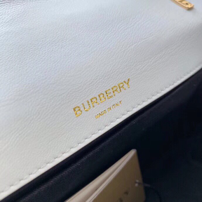 Burberry Quilted Medium Lola Bag Monogram White For Women. Women-s Bags 11in/28cm 80211061 - Soul Replicas