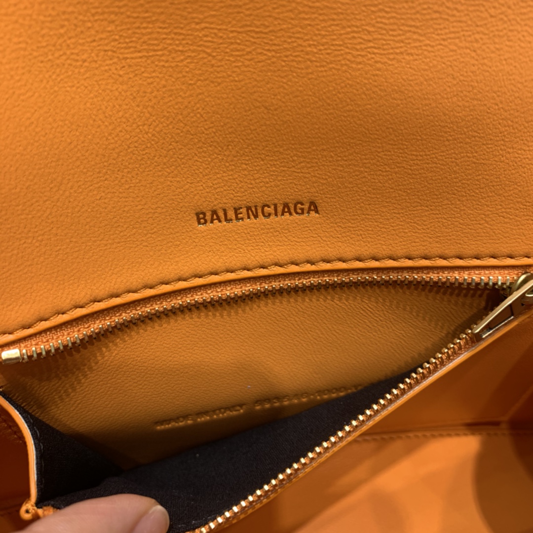 Balenciaga Hourglass Small Handbag In Orange. For Women. Women-s Bags 9in/23cm - Soul Replicas
