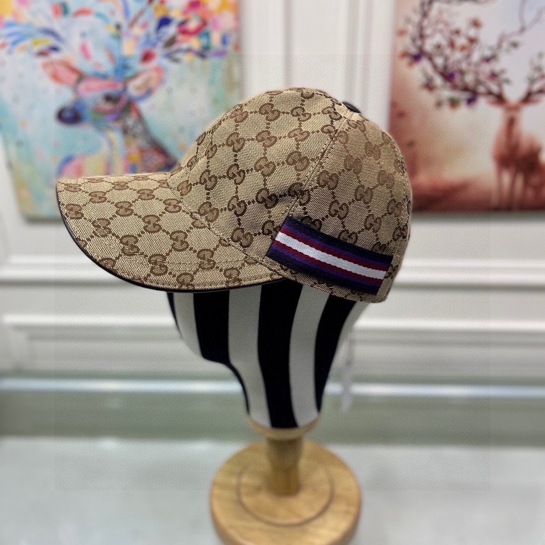 Gucci Canvas Baseball Cap Brown - Soul Replicas