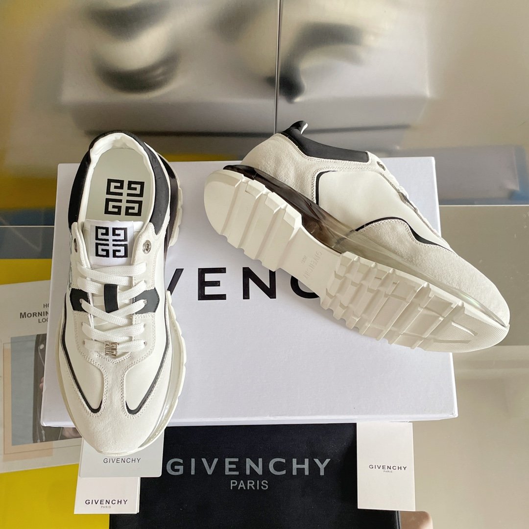 Givenchy Air Cushion Sneakers Black For Men GVC - Soul Replicas