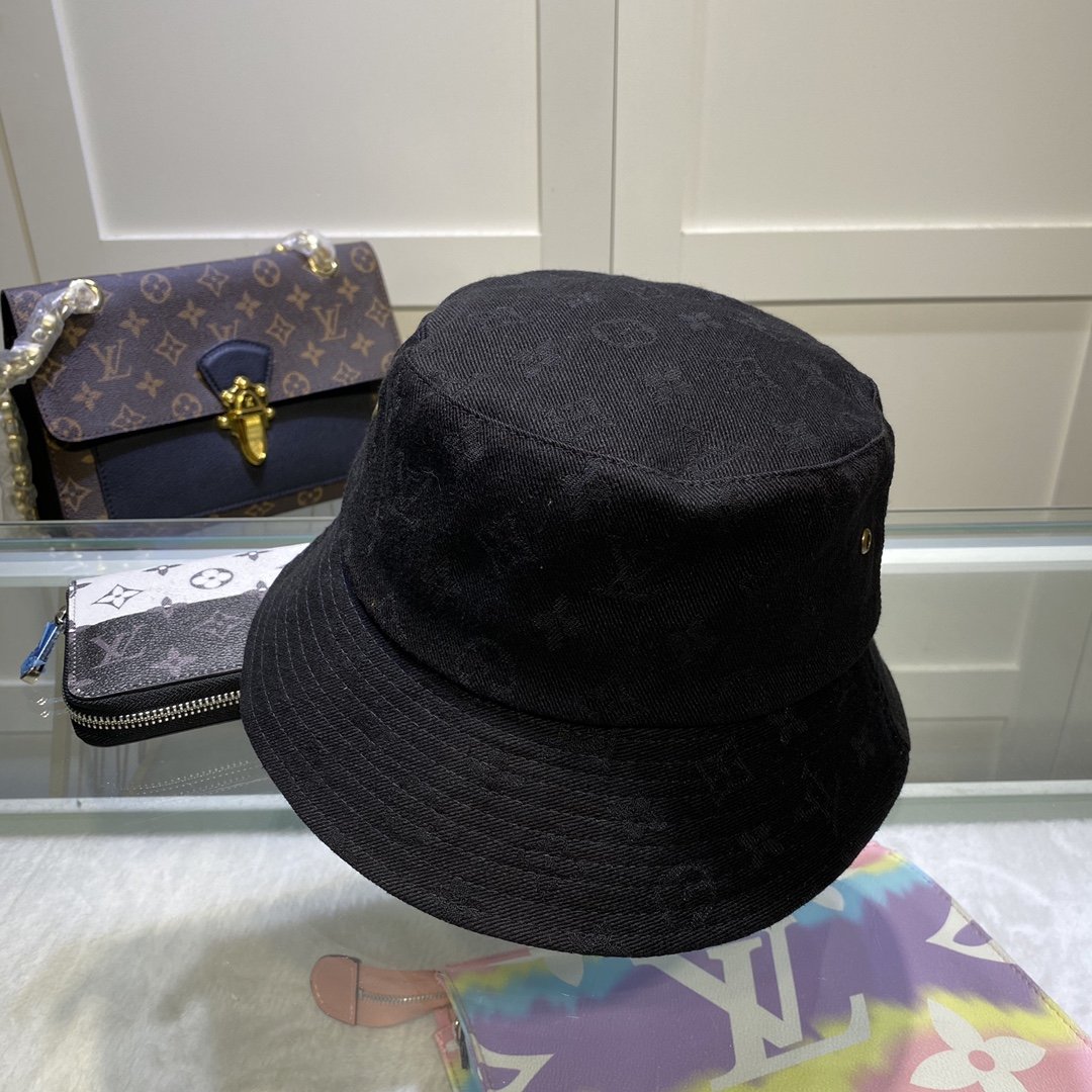 Louis Vuitton Buddy Bucket Hat In Black - Soul Replicas