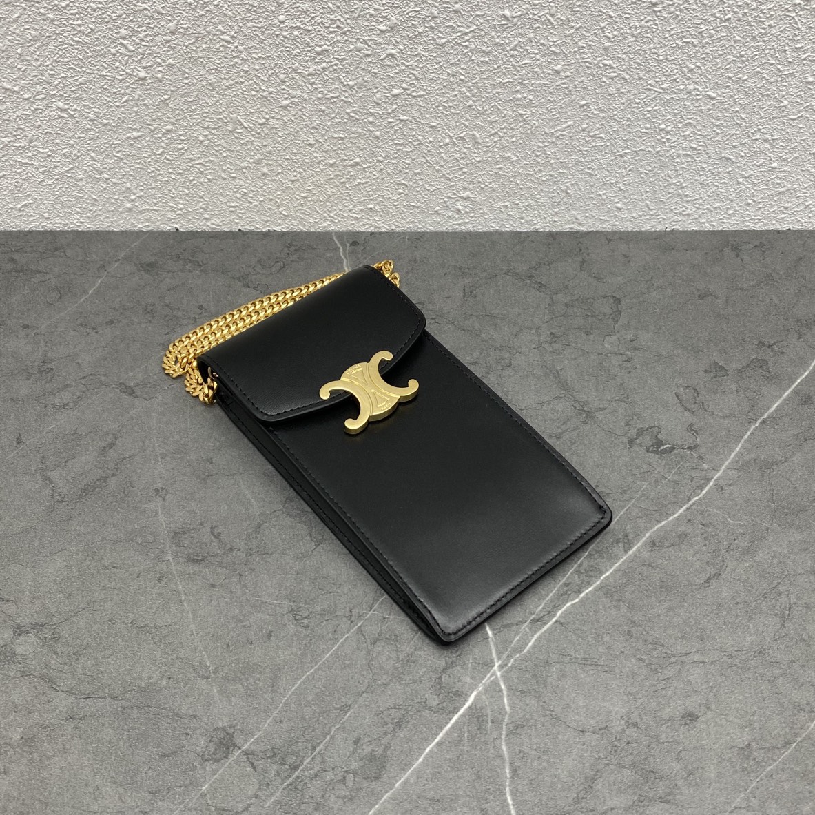 Celine Vertical Phone Pouch Black For Women 6in/19cm 10J133DPV.38NO - Soul Replicas