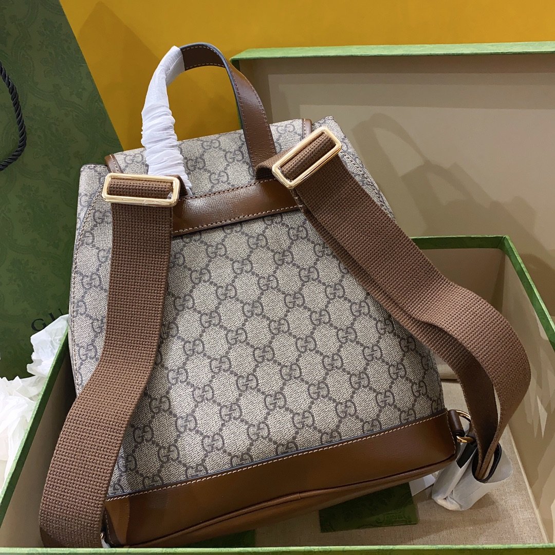 Gucci Backpack With Interlocking G Brown For Women. Women-s Bags 11.8in/30cm Gucci ‎ - Soul Replicas