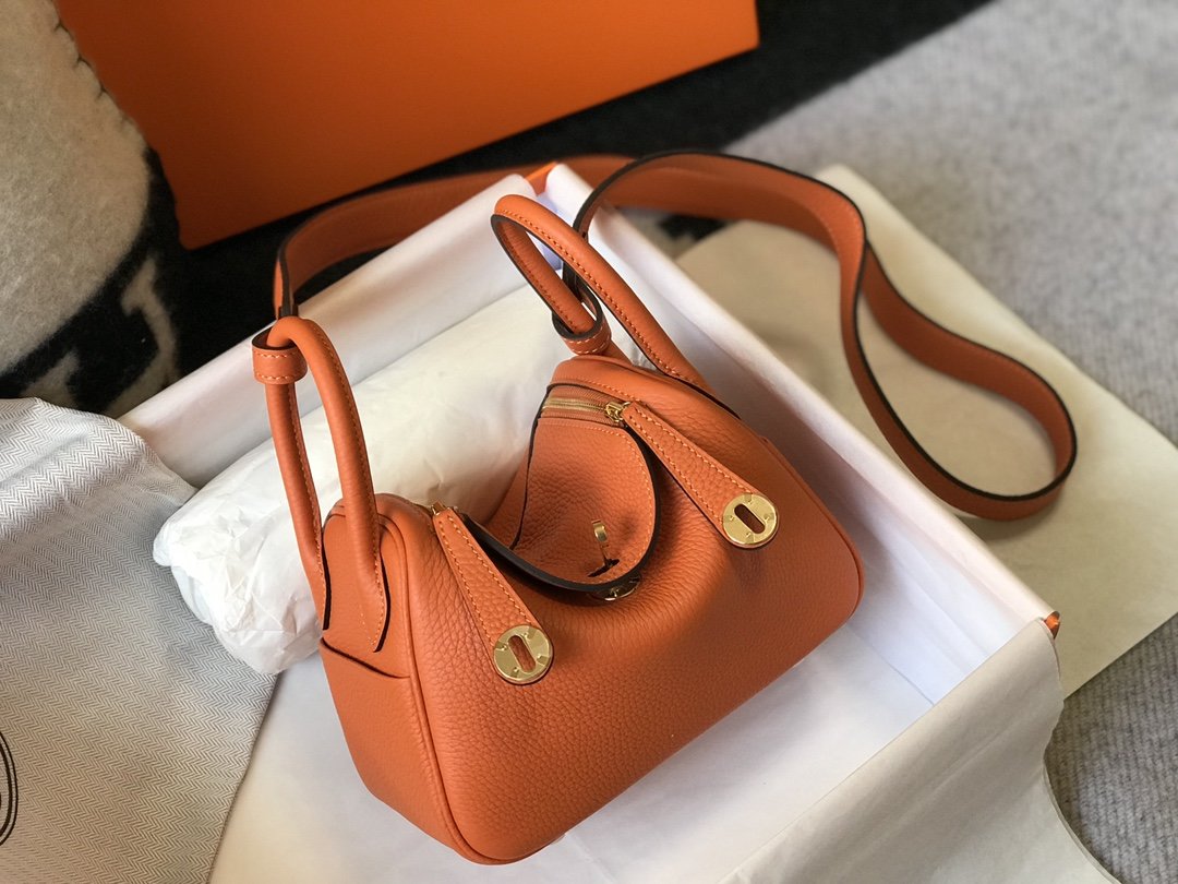 Hermes Crossbody Bag 19cm Orange - Soul Replicas