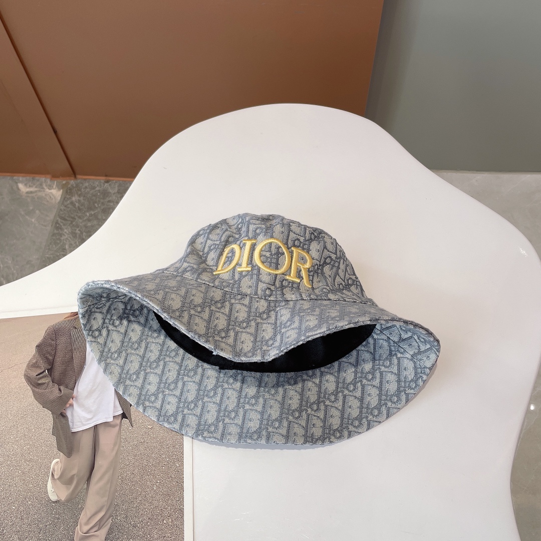 Christian Dior Jack Dior Bucket Hat Grey Hat - Soul Replicas
